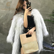 New style ladies real real raccoon fur coats